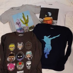 4 Fortnite shirts size Small